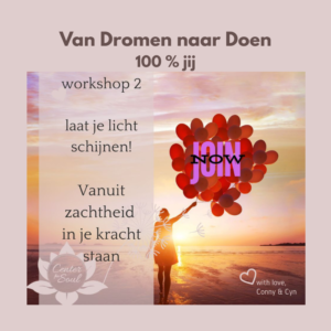 Workshop 2: Laat je licht schijnen, Vanuit zachtheid in je kracht staan