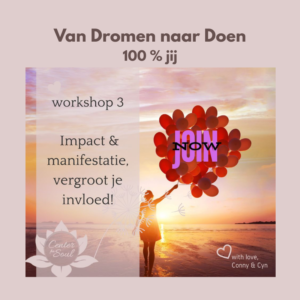 Workshop 3: Impact & manifestatie, vergroot je invloed!